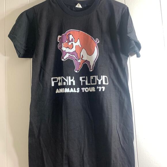 1977 PINK FLOYD LED ZEPPELIN Animals Tour single stitch double sided tee shirt M - Picture 3 of 7